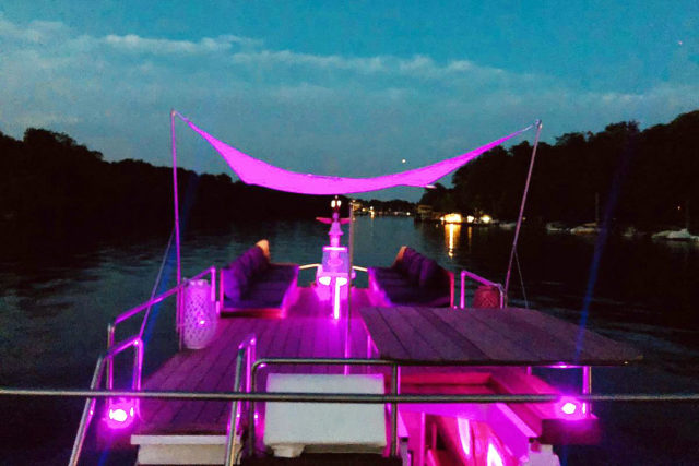 Abendstimmung auf dem Schiff