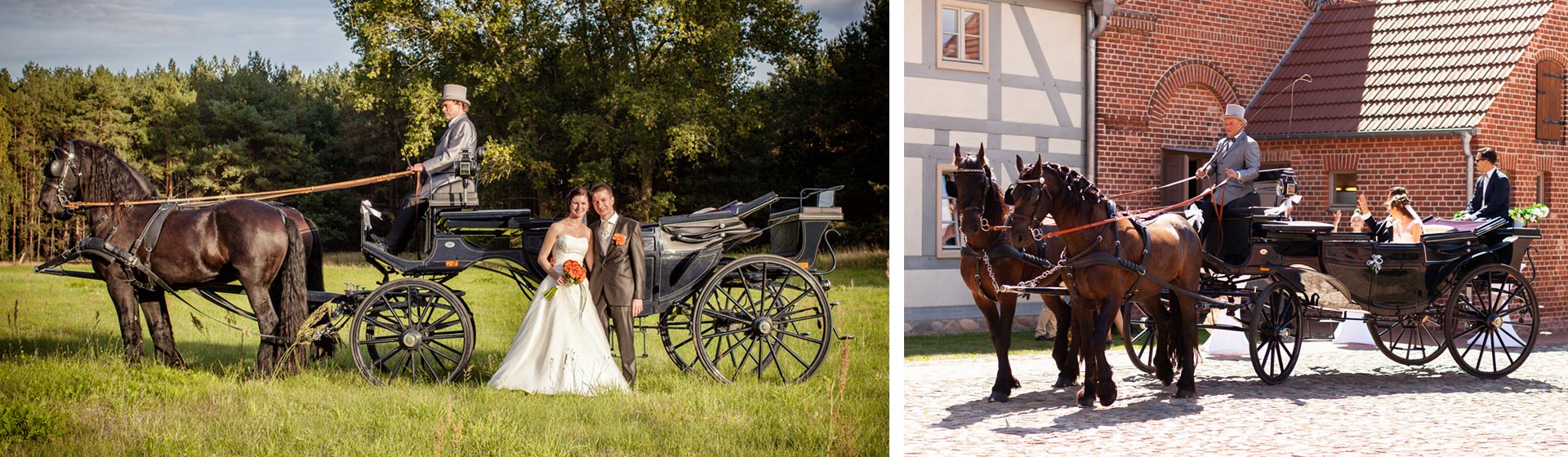 Hochzeitskutschfahrten in Berlin und Brandenburg